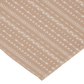 Nappe Boho géométrique rayé chaud neutre tan (Angle)