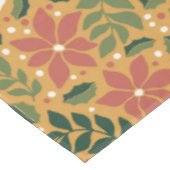 Nappe Boho Jaune Vert Rouge Floral Noël (Angle)