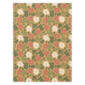 Nappe Boho Jaune Vert Rouge Floral Noël (Devant)