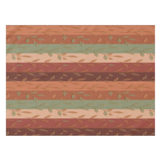 Nappe Boho Leaf Motif Rustic Home Décor (Devant (Horizontal))