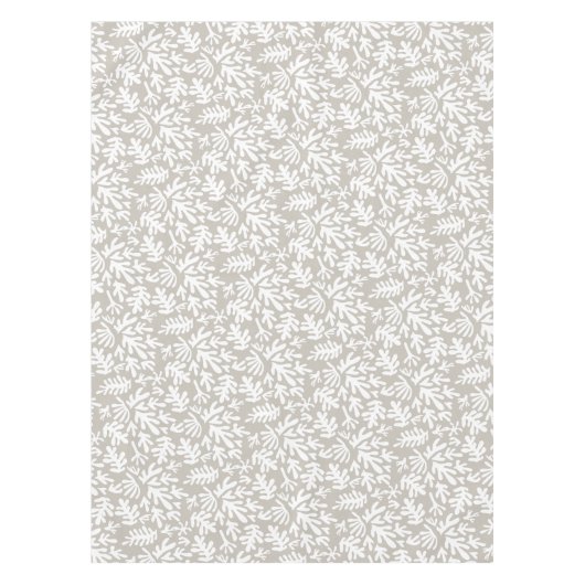 Nappe Boho Matisse Formes Botaniques Gris Motif (Devant)