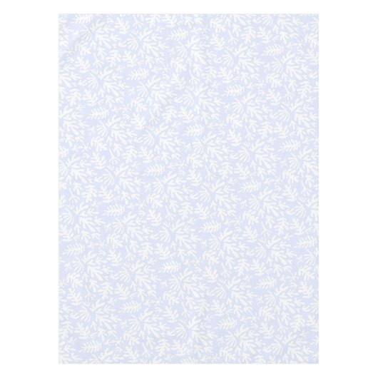 Nappe Boho Matisse Formes Botaniques Motif Bleu Blanc (Devant)