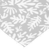 Nappe Boho Matisse Formes Botaniques Motif Gris Blanc (Angle)