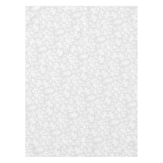 Nappe Boho Matisse Formes Botaniques Motif Gris Blanc (Devant)