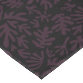 Nappe Boho Matisse Formes botaniques Motif gris noir (Angle)