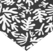 Nappe Boho Matisse Formes Botaniques Motif Noir Blanc (Angle)