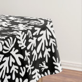 Nappe Boho Matisse Formes Botaniques Motif Noir Blanc (In Situ)