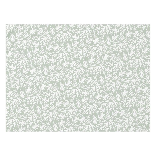 Nappe Boho Matisse Formes Botaniques Motif Sage Green (Devant (Horizontal))
