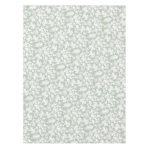 Nappe Boho Matisse Formes Botaniques Motif Sage Green