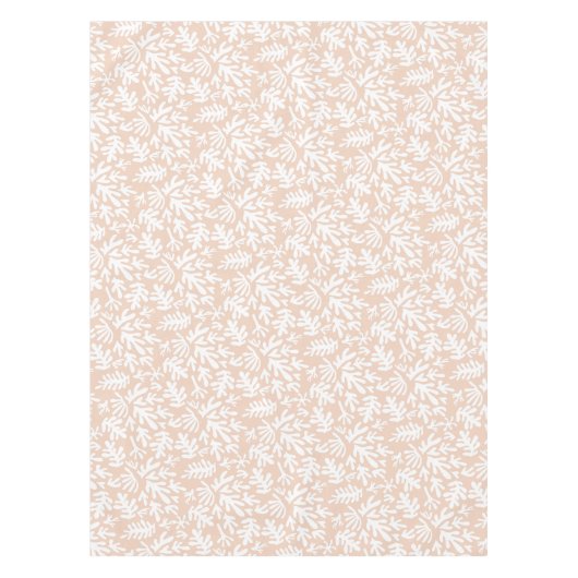 Nappe Boho Matisse Formes Botaniques Motif Terracotta (Devant)