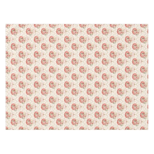 Nappe Boho mignon Aquarelle Blush Crème rose Citrouilles (Devant (Horizontal))