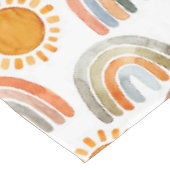 Nappe Boho Rainbow et Sun Watercolor (Angle)
