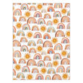 Nappe Boho Rainbow et Sun Watercolor (Devant)