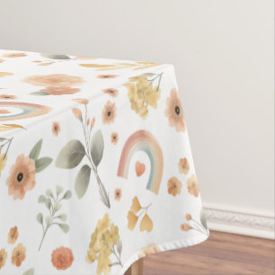 Nappe Boho Rainbow Tablecloth - Watercolor Motif Party