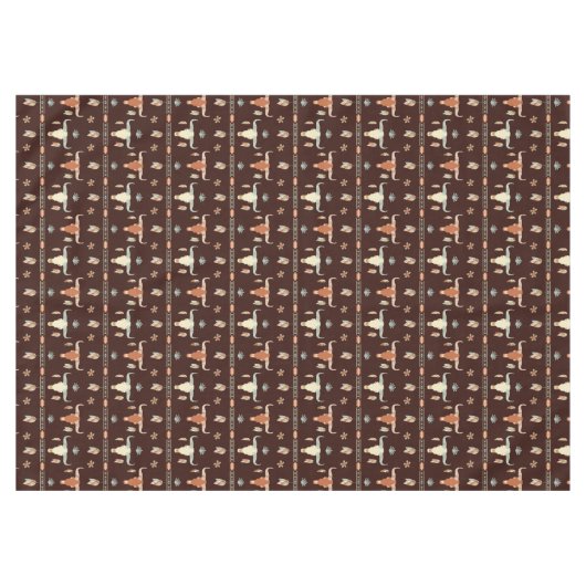 Nappe Boho Steer Motif (Devant (Horizontal))
