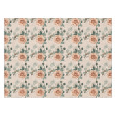Nappe Boho Style Roses In Pastel Orange And Sage Green (Devant (Horizontal))