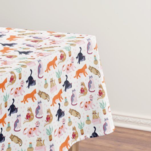 Nappe Boho Summer Cute Cats Green Cactus (In Situ)