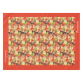 Nappe Boho Thanksgiving Décor Citrouille aquarelle (Devant (Horizontal))