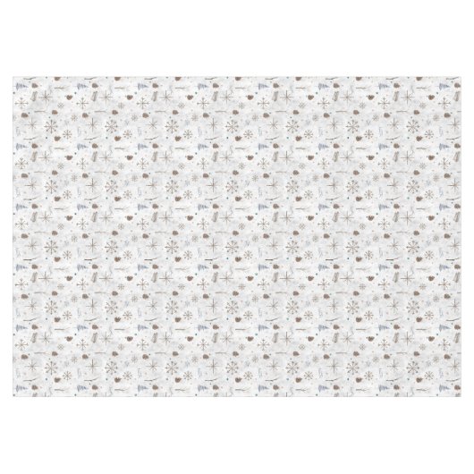 Nappe Boho Twigs & Pinecone Christmas ID986 (Devant (Horizontal))