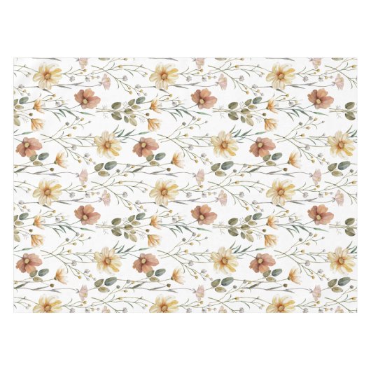 Nappe Boho Watercolor Wildflower (Devant (Horizontal))
