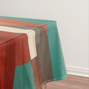 Nappe Bois et turquoise