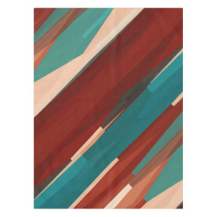 Nappe Bois et turquoise