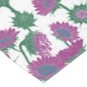 Nappe Bois Imprimer tournesol rose (Angle)