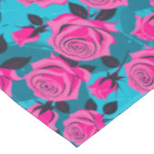 Nappe Bold Abstract Roses In Neon Pink  (Angle)