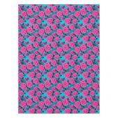 Nappe Bold Abstract Roses In Neon Pink  (Devant)
