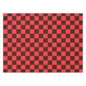 Nappe Bold Red and Black Checkered Pattern Design (Devant (Horizontal))