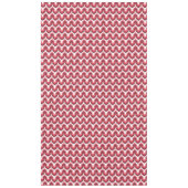 Nappe Bold Retro Modern Motif in Pinks (Devant)