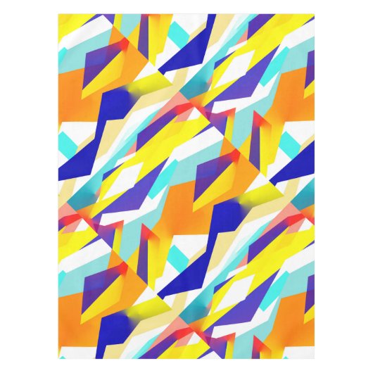 Nappe Bold Yellow Blue Red Abstract Art (Devant)