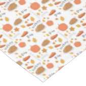 Nappe Bon thanksgiving Turquie et Citrouille tarte (Angle)