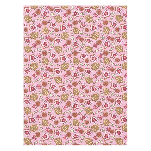 Nappe Bonbons de Noël - rose (Devant)
