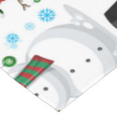 Nappe Bonhomme de neige de Noël (Angle)