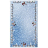 Nappe Bonhomme de neige et amis de Noël (Devant)