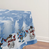 Nappe Bonhomme de neige et amis de Noël (In Situ)