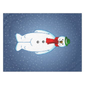 Nappe Bonhomme de neige joyeux (Devant (Horizontal))