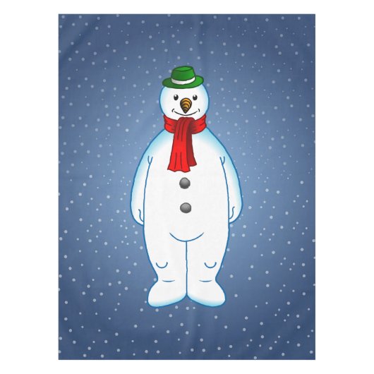Nappe Bonhomme de neige joyeux (Devant)