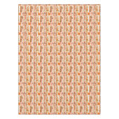 Nappe Bonjour Automne Patchwork Rustique Feuilles Orange (Devant)
