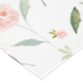 Nappe Bonjour belle aquarelle florale (Angle)