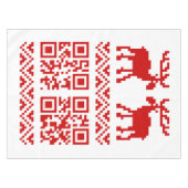 Nappe Bonne année laide de code du chandail QR de Noël ! (Devant (Horizontal))