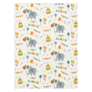 Nappe Bonne impression de fête d'anniversaire