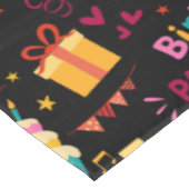Nappe Bonne impression de fête d'anniversaire (Angle)