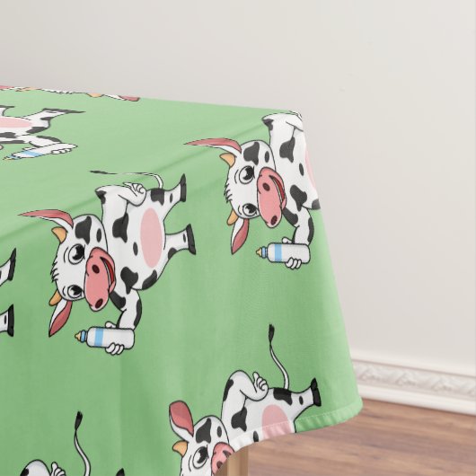Nappe Bonne vache avec dessin animé de biberon (In Situ)