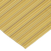 Nappe Bons rayures dorées brun (Angle)