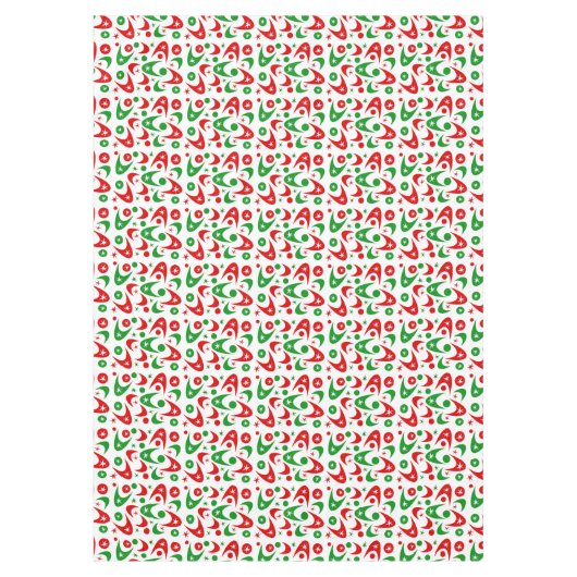 Nappe Boomerangs de Noël rétro (Devant)