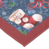 Nappe Boots de Père Noël mignonne Boules Red Holly Berri (Angle)