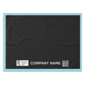 Nappe Bordure bleue du logo de l'entreprise (Devant (Horizontal))