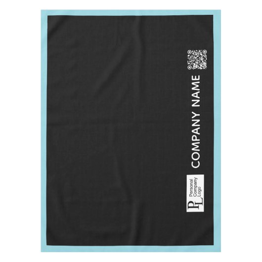 Nappe Bordure bleue du logo de l'entreprise (Devant)